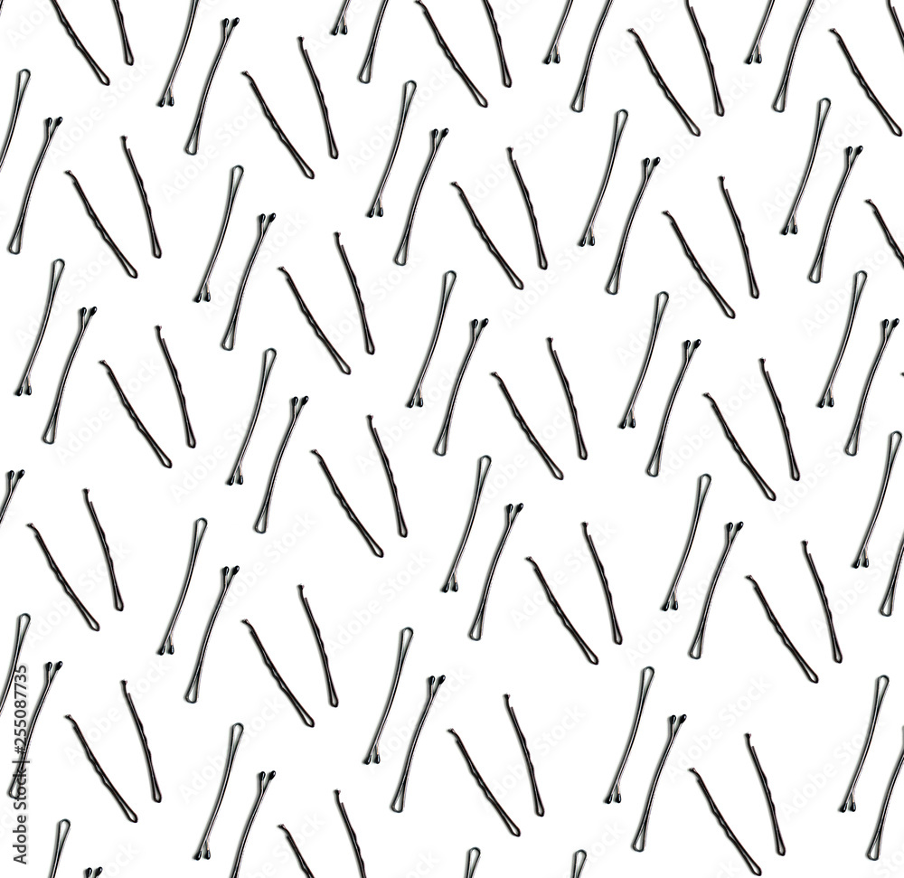 pattern hairpins on a white background