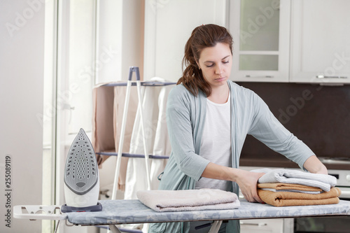 Homework for cleaning and ironing clean things.