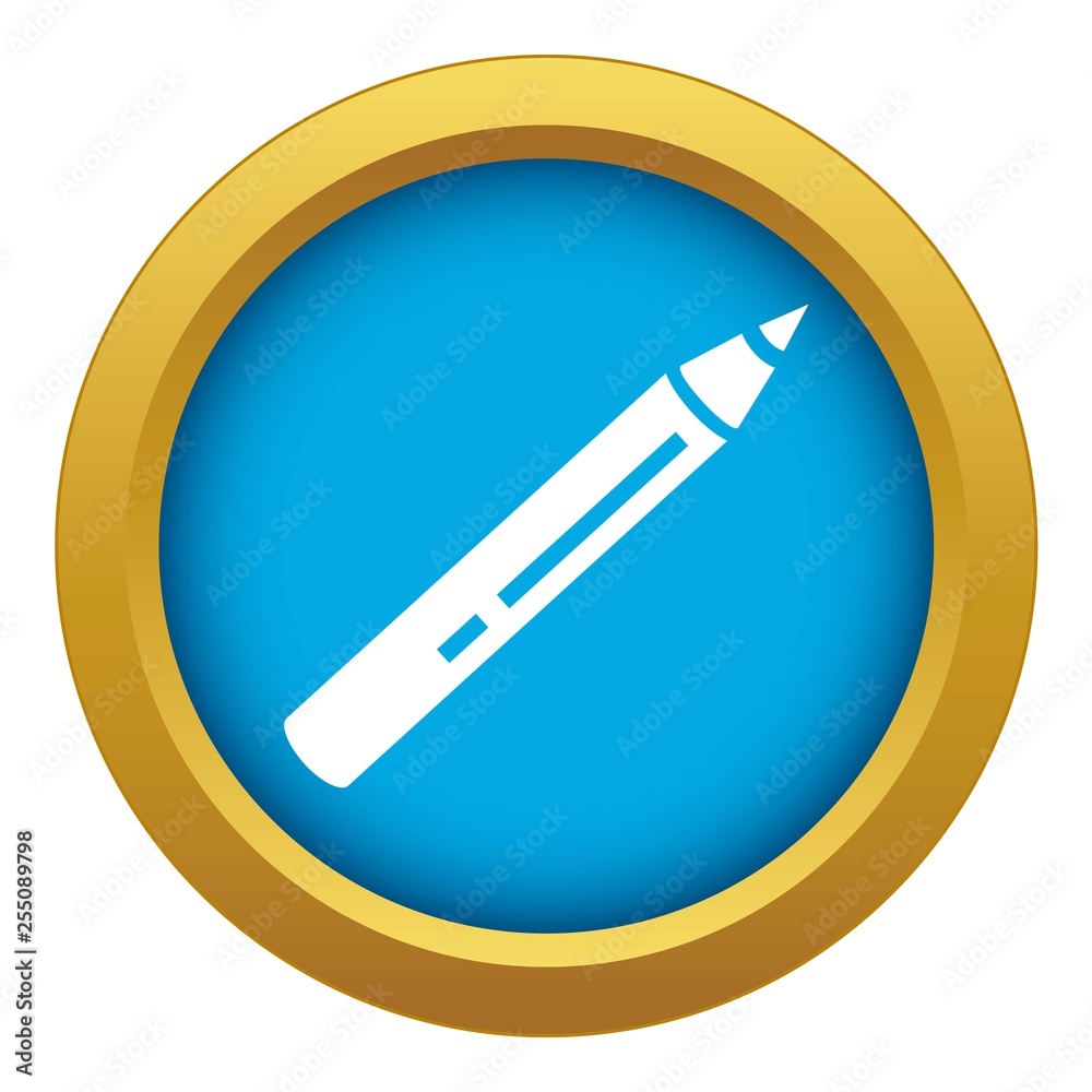 Eraser icon blue vector isolated on white background for any design Eraser icon blue vector isolated on white background for any design