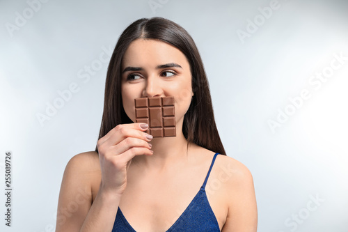 Beautiful young woman with ...