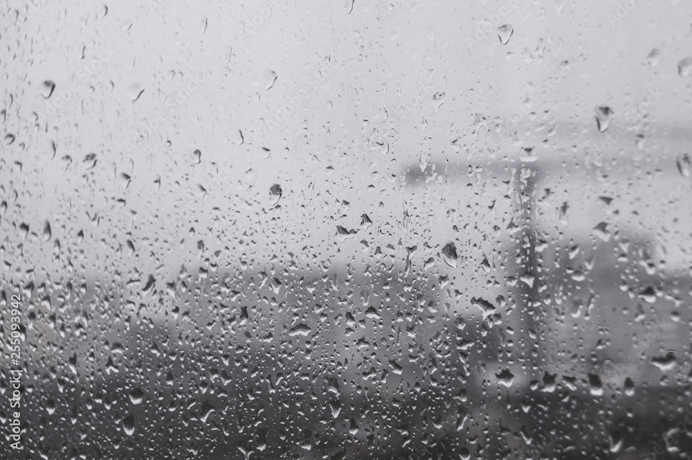 raindrops on the glass raindrops on the glass