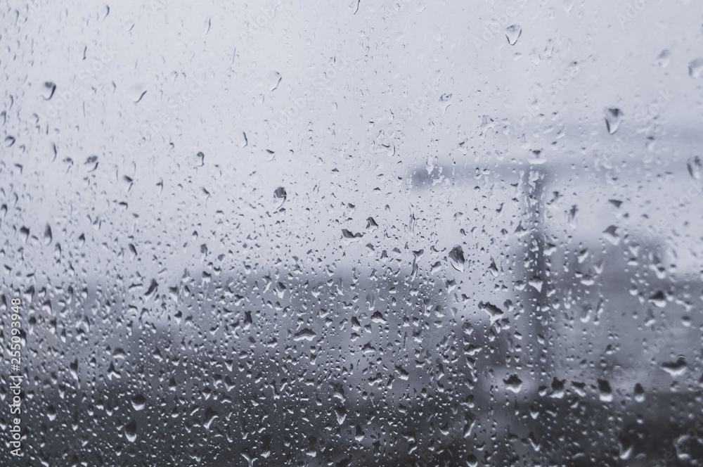 raindrops on the glass raindrops on the glass