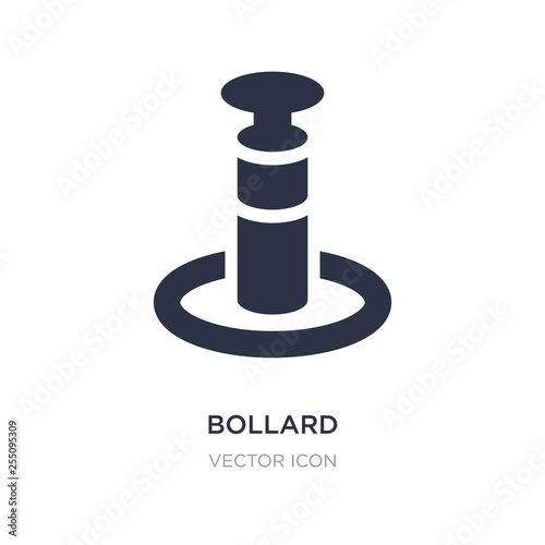 bollard icon on white background. Simple element illustration from Alert concept.