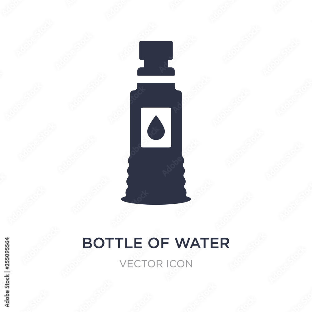 bottle of water icon on white background. Simple element illustration from American football concept. bottle of water icon on white background. Simple element illustration from American football concept.