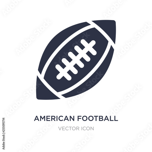 american football icon on white background. Simple element illustration from American football concept.