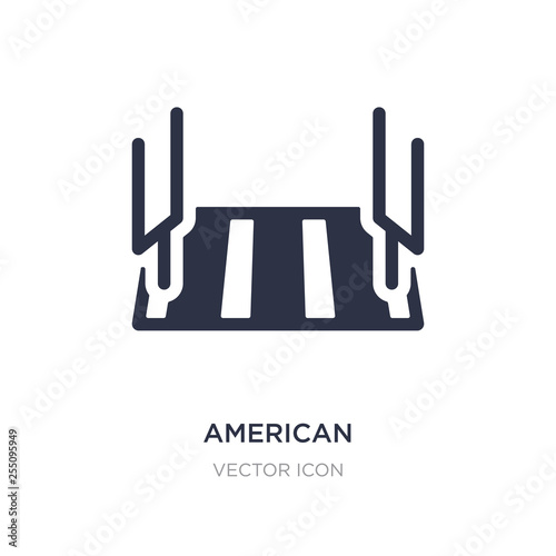american football stadium icon on white background. Simple element illustration from American football concept.