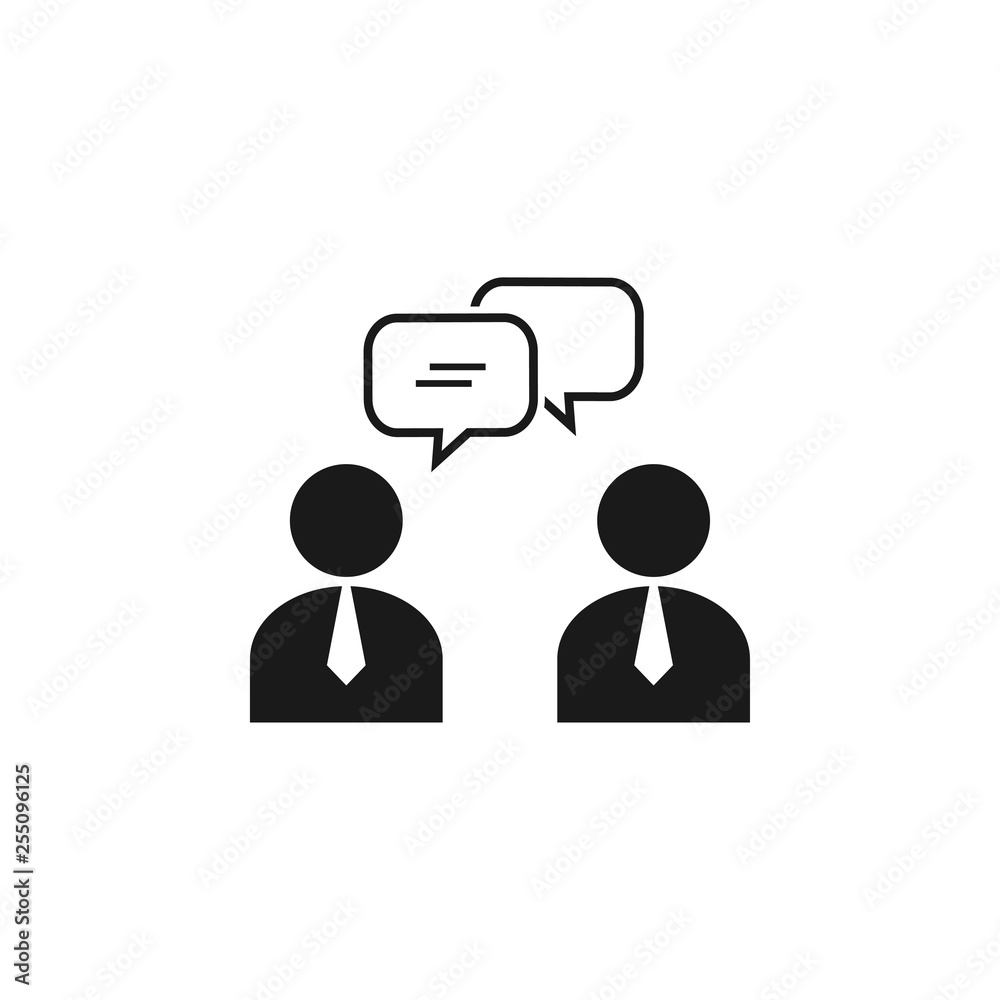 Meeting icon design template vector isolated