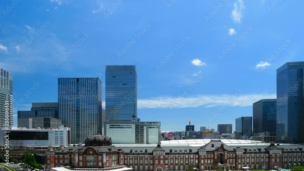 東京駅・タイムラプス・春 東京駅・タイムラプス・春