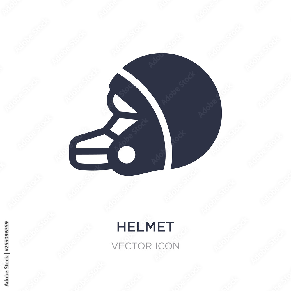 helmet icon on white background. Simple element illustration from American football concept. helmet icon on white background. Simple element illustration from American football concept.