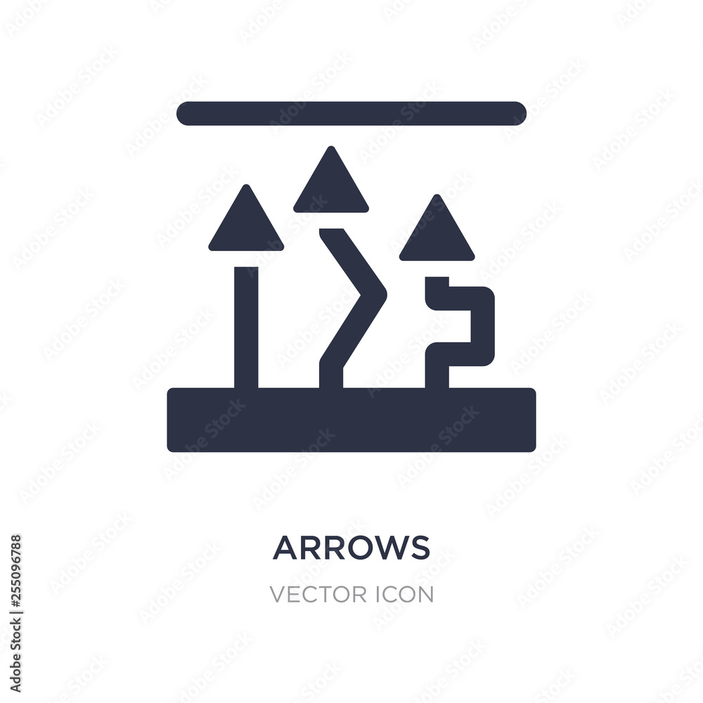 arrows icon on white background. Simple element illustration from Analytics concept. arrows icon on white background. Simple element illustration from Analytics concept.