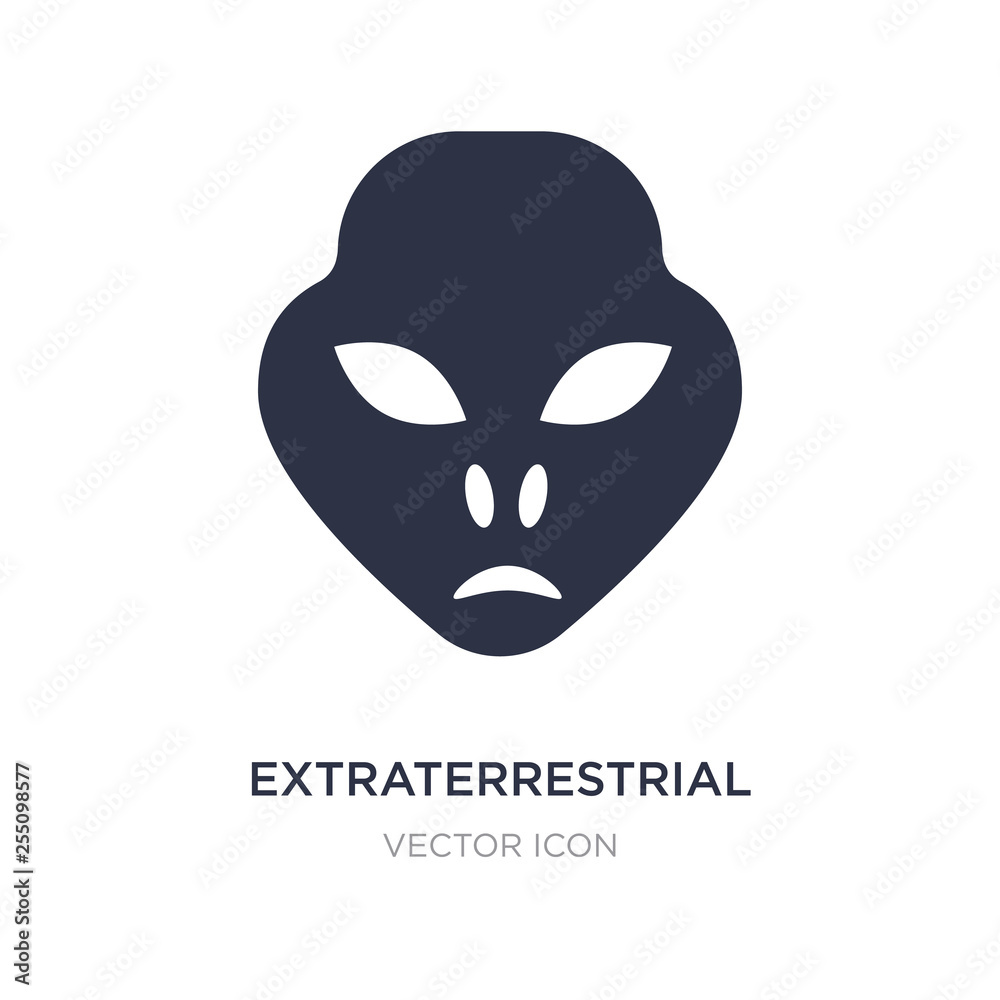 extraterrestrial icon on white background. Simple element illustration from Astronomy concept. extraterrestrial icon on white background. Simple element illustration from Astronomy concept.