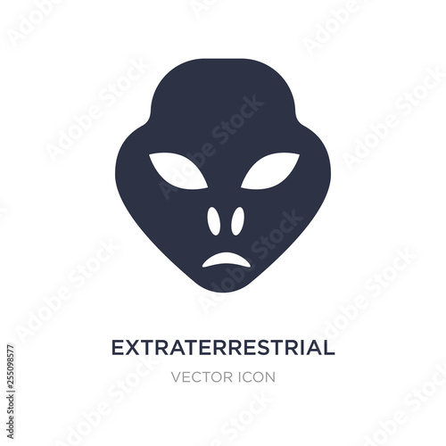extraterrestrial icon on white background. Simple element illustration from Astronomy concept. © zaurrahimov