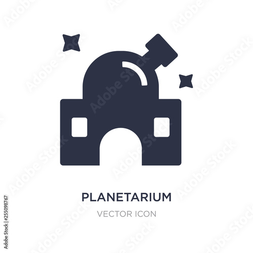 planetarium icon on white background. Simple element illustration from Astronomy concept.