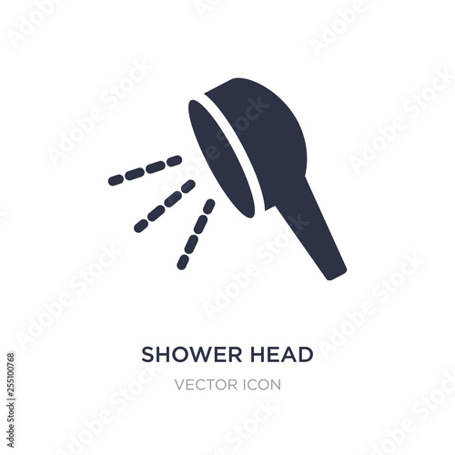 shower head icon on white background. Simple element illustration from Beauty concept.