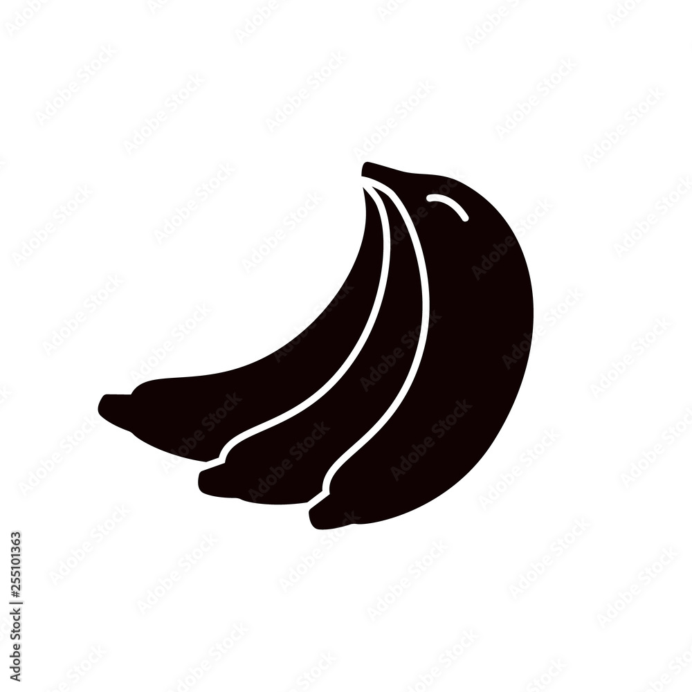 Banana Icon on white