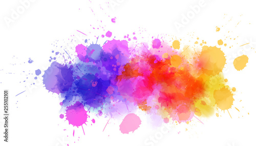 Watercolor splash line