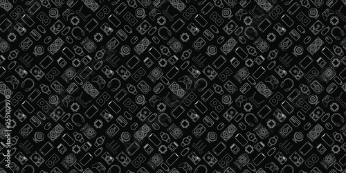 Gadgets and devices seamless pattern
