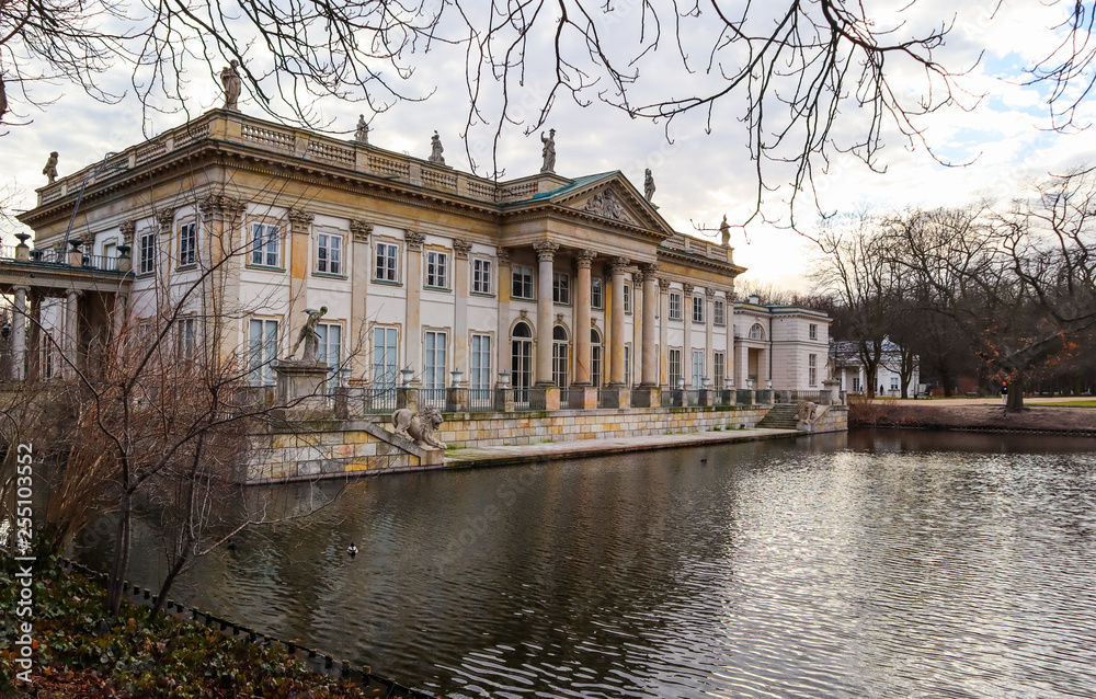 Royal Baths Park (Lazienki Park) in spring. Warsaw, Poland