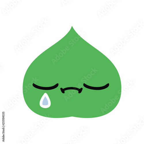 Tablou pe pânză flat color retro cartoon expressional leaf