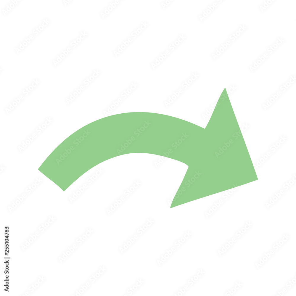 flat color retro cartoon pointing arrow flat color retro cartoon pointing arrow