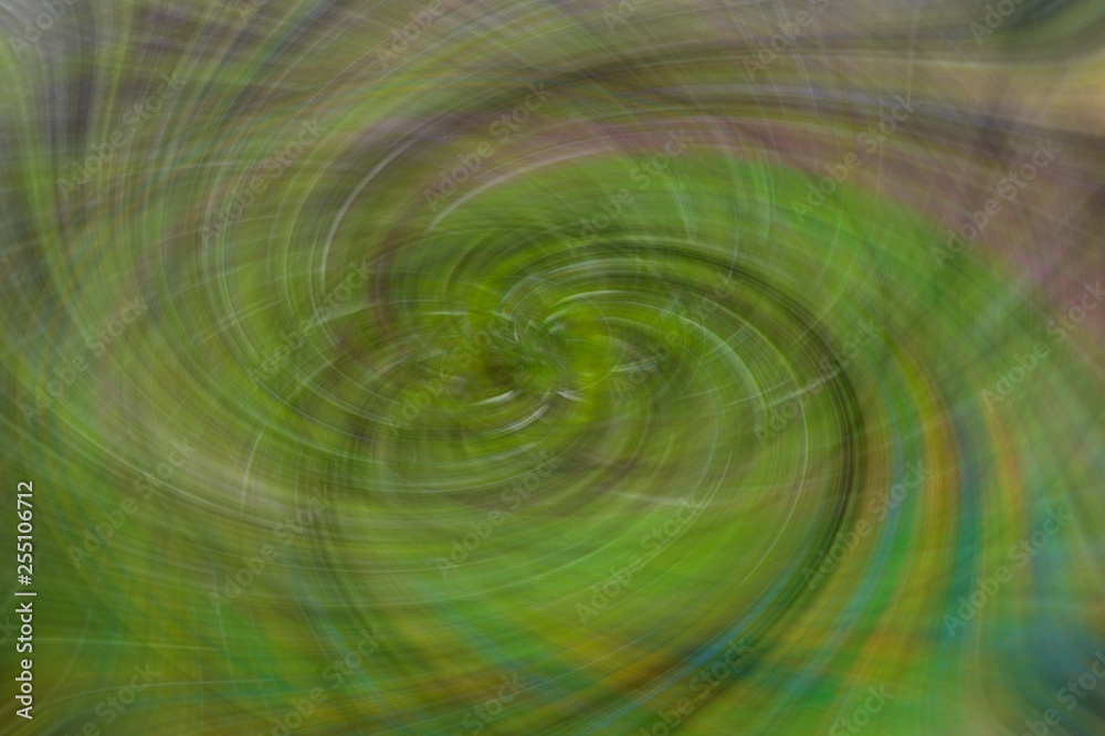 Gray-green background with place for text. Abstract curved wave lines
