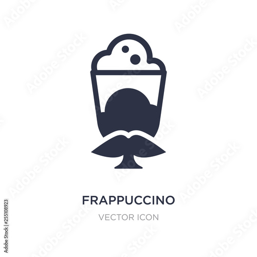 frappuccino icon on white background. Simple element illustration from Drinks concept.
