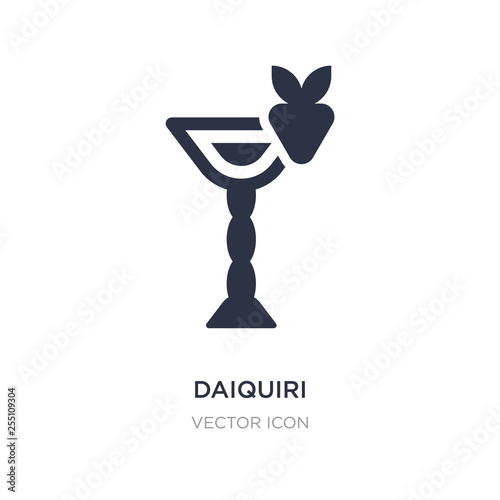 daiquiri icon on white background. Simple element illustration from Drinks concept.