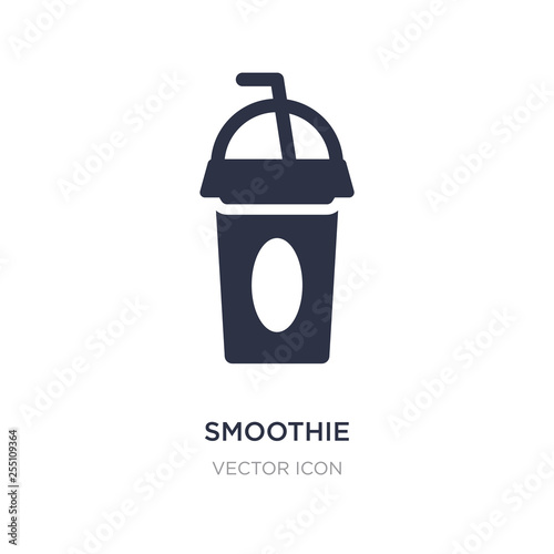 smoothie icon on white background. Simple element illustration from Drinks concept.