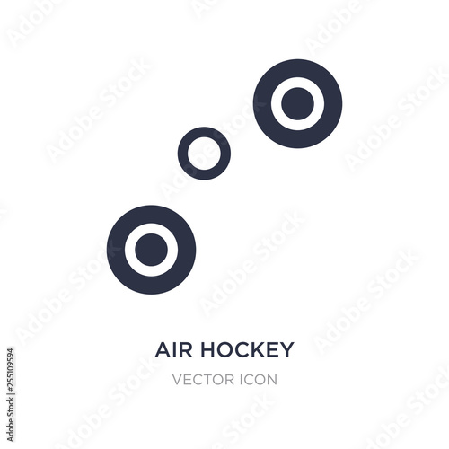 air hockey icon on white background. Simple element illustration from Entertainment and arcade concept.