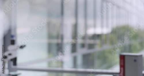 Shot of modern and spacy laboraty, perfect to use as template or background