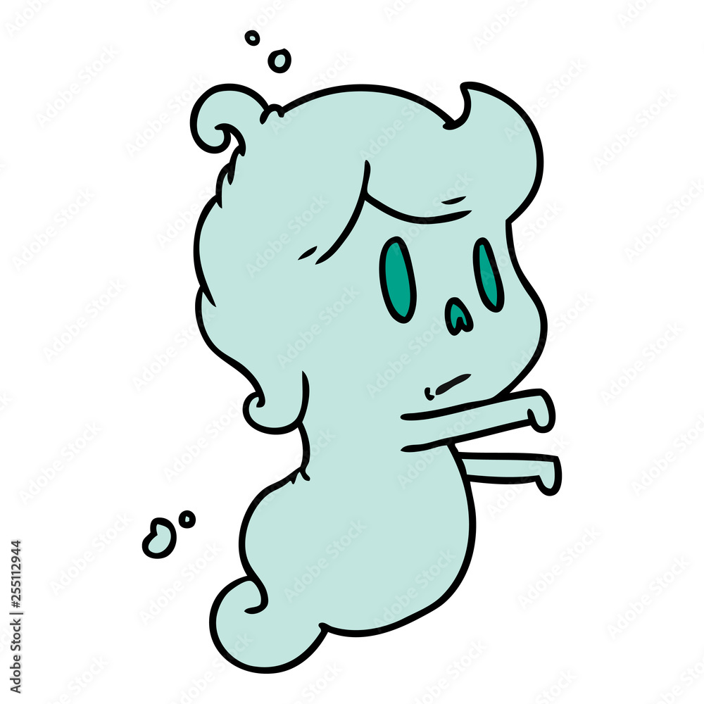 cartoon of a kawaii cute ghost cartoon of a kawaii cute ghost