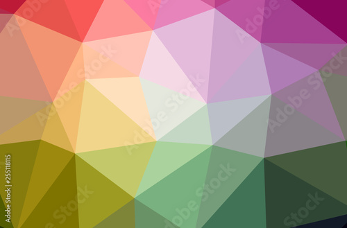 Illustration of abstract Orange, Purple horizontal low poly background. Beautiful polygon design pattern.
