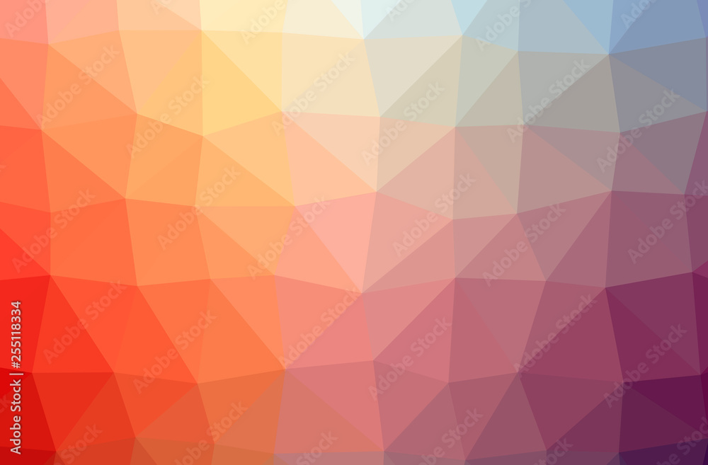 Illustration of abstract Orange, Pink, Red horizontal low poly background. Beautiful polygon design pattern. Illustration of abstract Orange, Pink, Red horizontal low poly background. Beautiful polygon design pattern.