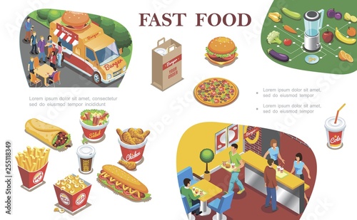 Isometric Fast Food Concept