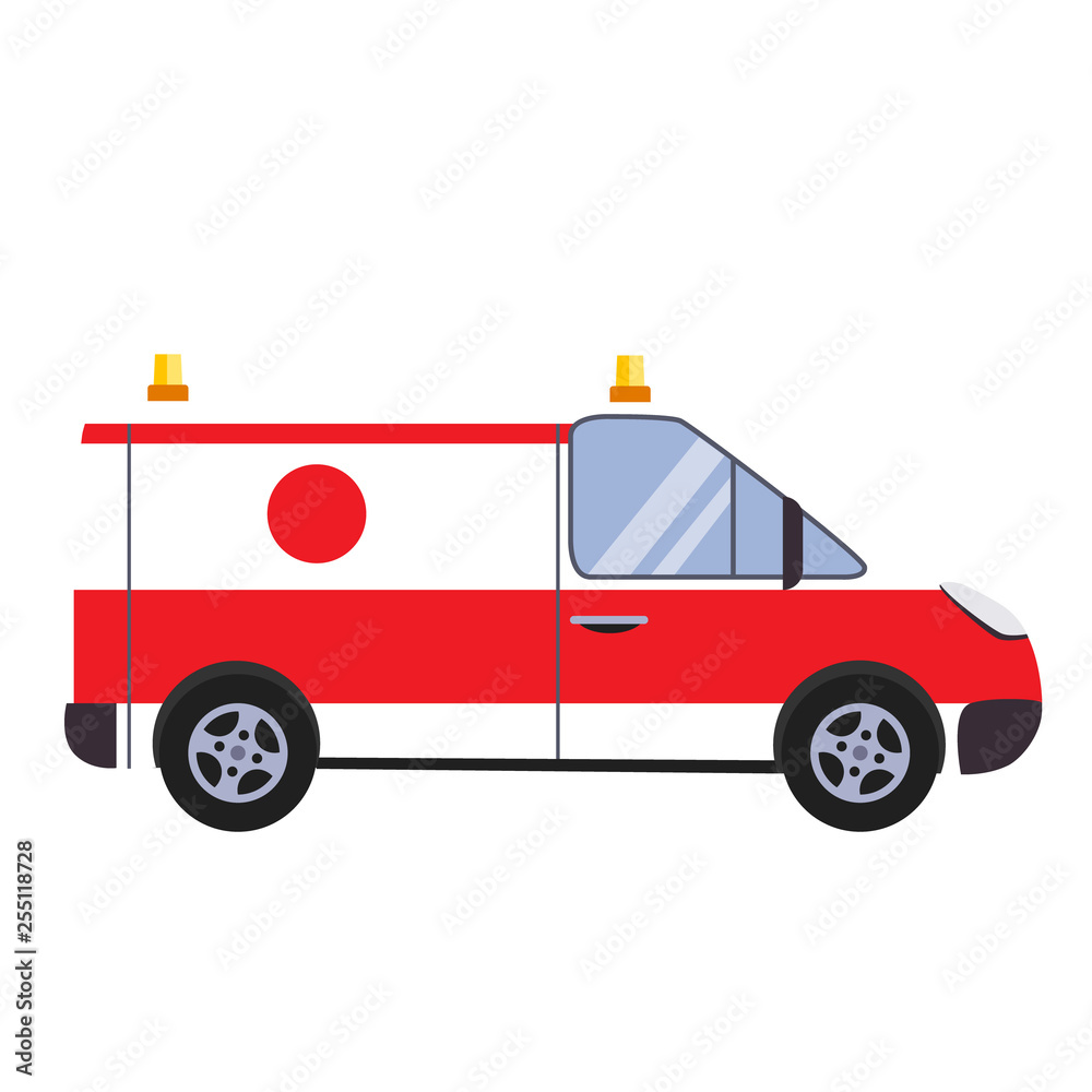 Fototapeta premium Insurance and Ambulance Vector Illustartion