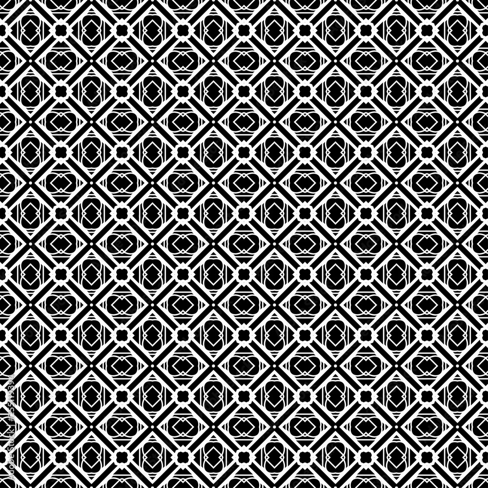 Beaautiful Vector Seamless Geometric Paper For Wrapping paper. Black grey color