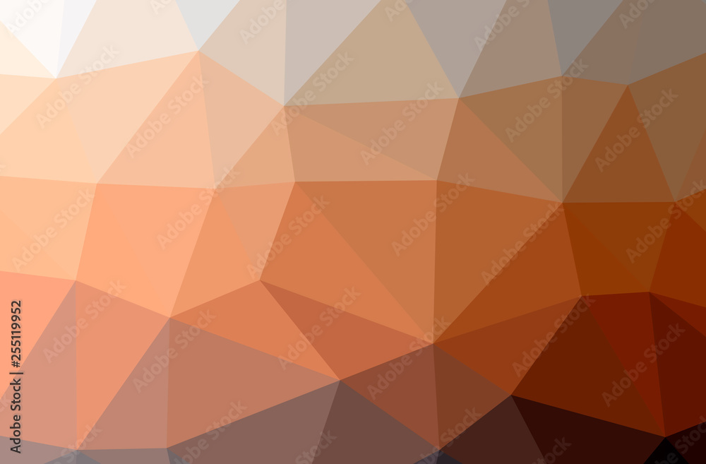 Illustration of abstract Brown, Orange horizontal low poly background. Beautiful polygon design pattern. Illustration of abstract Brown, Orange horizontal low poly background. Beautiful polygon design pattern.
