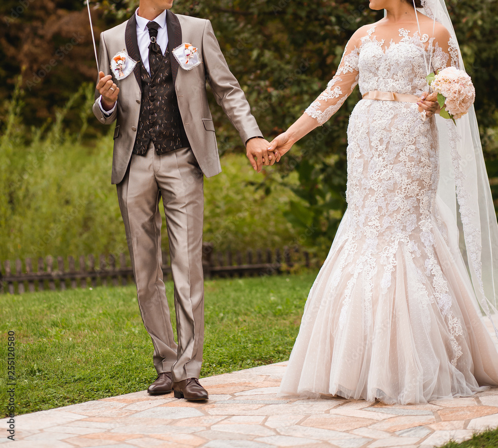 Fototapeta premium bride and groom