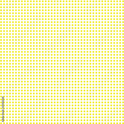 Yellow dots on white background.   