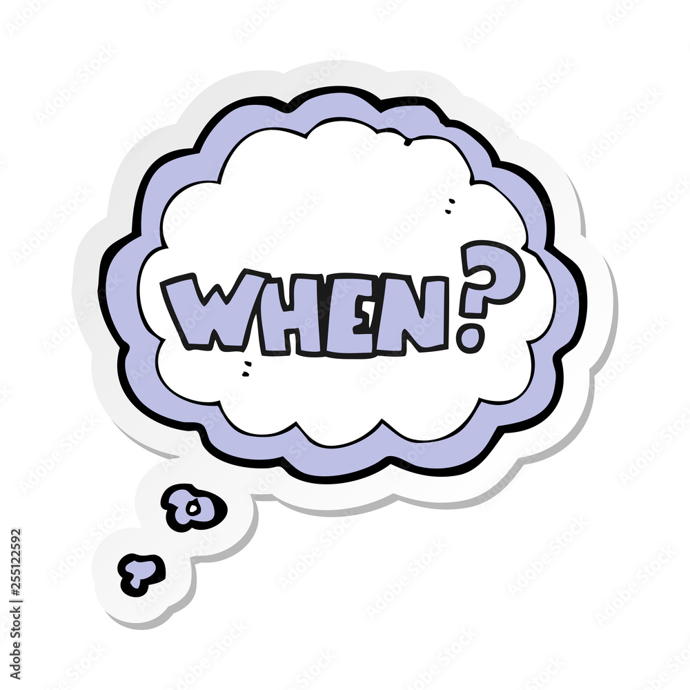 sticker of a cartoon when word sticker of a cartoon when word