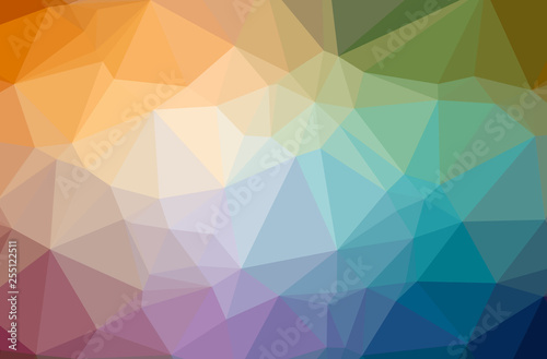 Illustration of abstract Orange horizontal low poly background. Beautiful polygon design pattern.