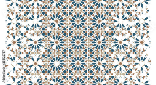 Fényképezés Arabesque vector seamless pattern