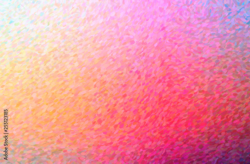 Illustration of red Impressionist Pointlilism paint background, digitally generated.