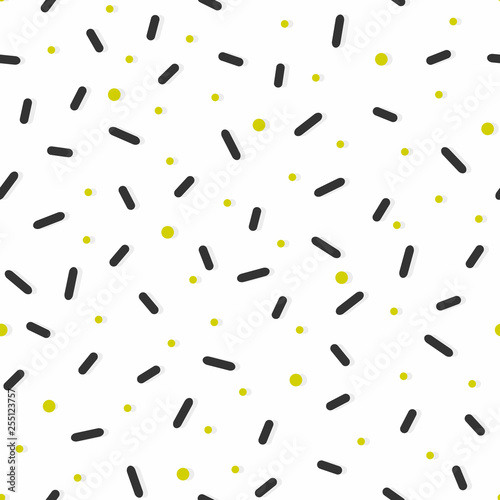 Seamless pattern with colorful sprinkles. Donut glaze background