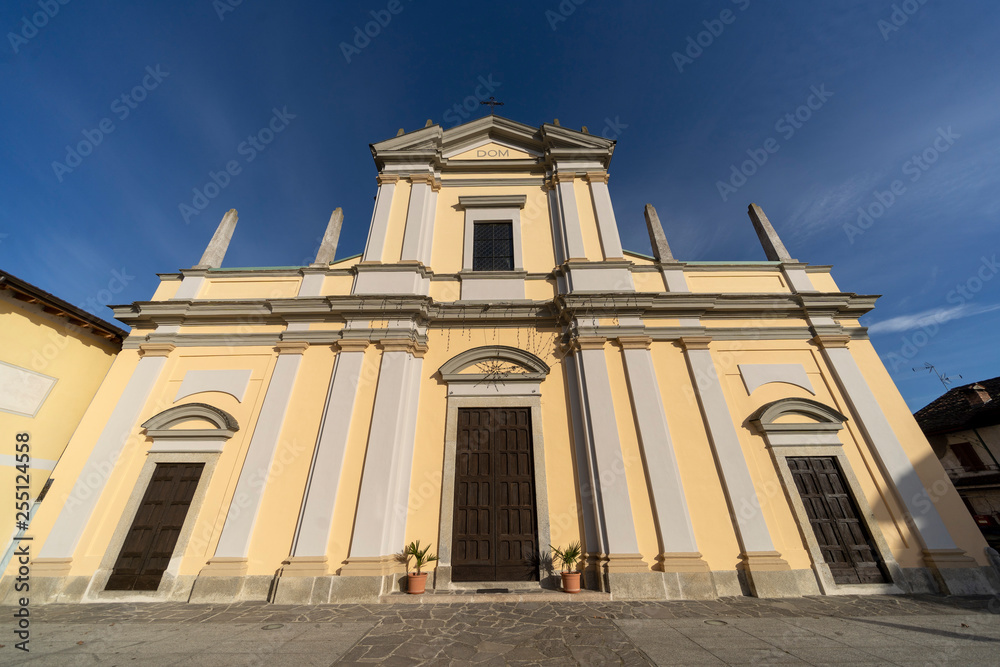 Historic church of Casaletto Lodigiano, Italy