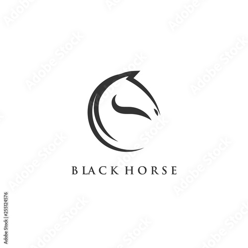 minimalist horse logo designs