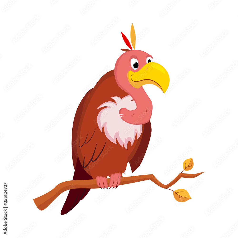Vulture. Funny Alphabet, Animal Vector Illustration Vulture. Funny Alphabet, Animal Vector Illustration