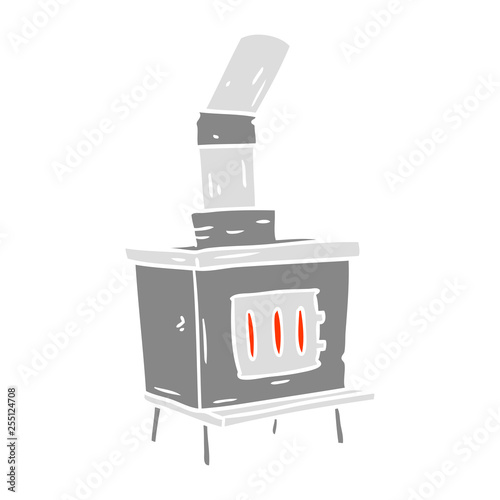 cartoon doodle of a house furnace