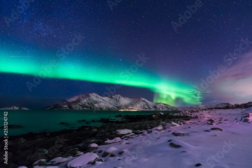 bunte Nordlichter im Norden, Norwegen  © luili