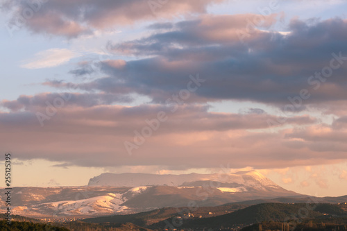 Beautiful view on the mountine and sky. © Solovets